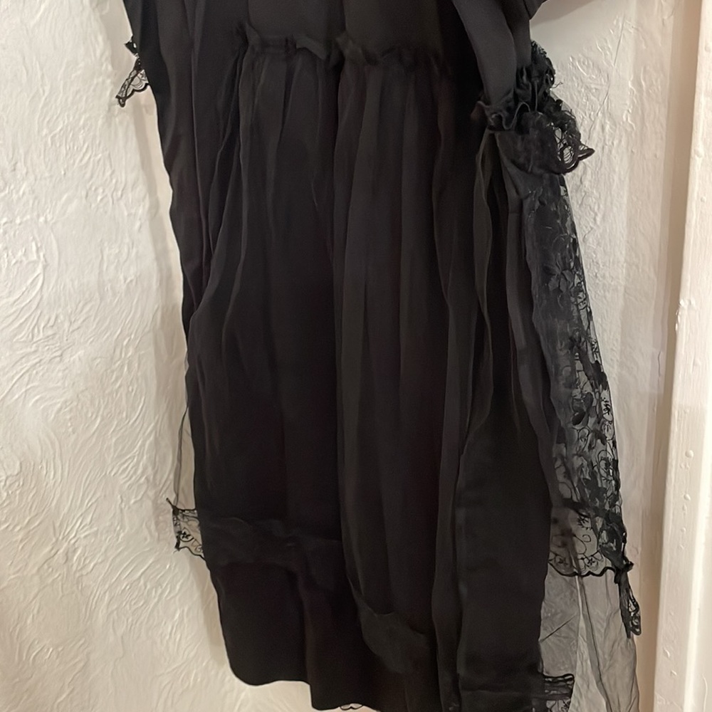 Simone Rocha Black Lace-Trim T-Shirt Maxi Dress - Picture 6 of 7